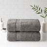 100% cotton bath sheet antimicrobial 2 piece set - Tuesday Morning - Bath Towels