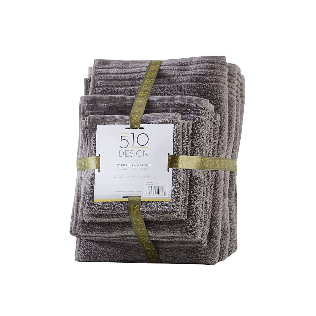 100% cotton quick dry 12 piece bath towel set - Tuesday Morning - Bath Towels