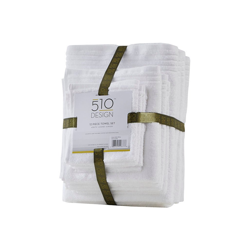 100% cotton quick dry 12 piece bath towel set - Tuesday Morning - Bath Towels
