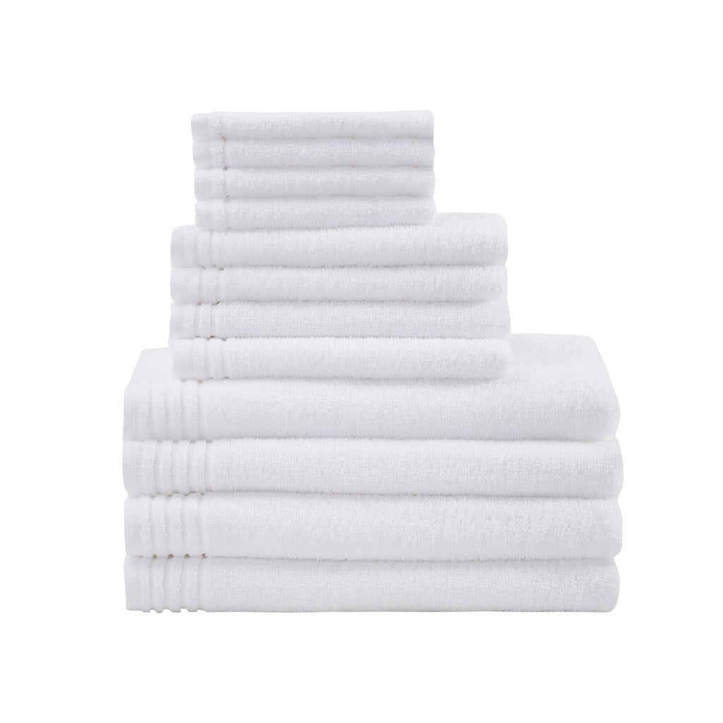 100% cotton quick dry 12 piece bath towel set - Tuesday Morning - Bath Towels