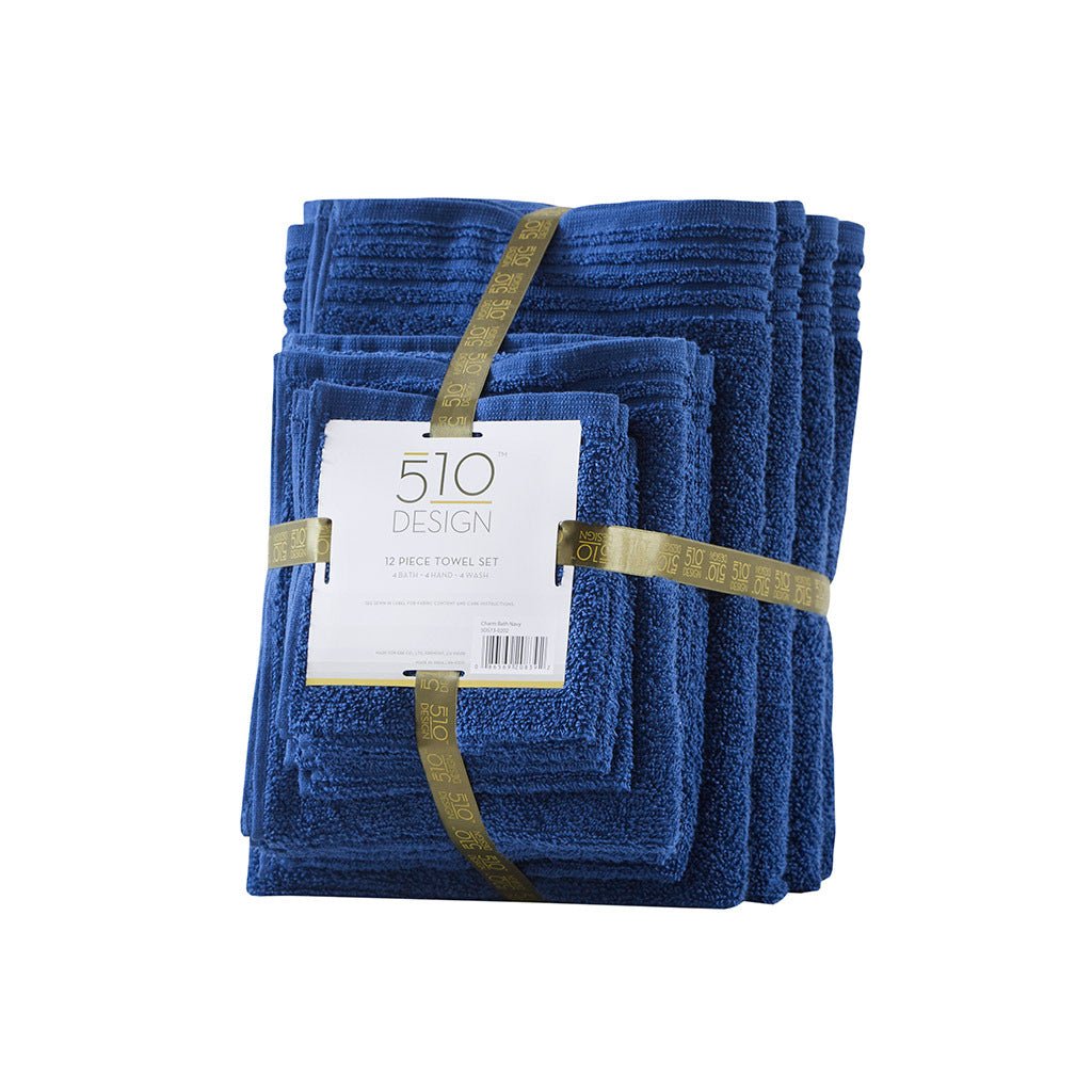 100% cotton quick dry 12 piece bath towel set - Tuesday Morning - Bath Towels
