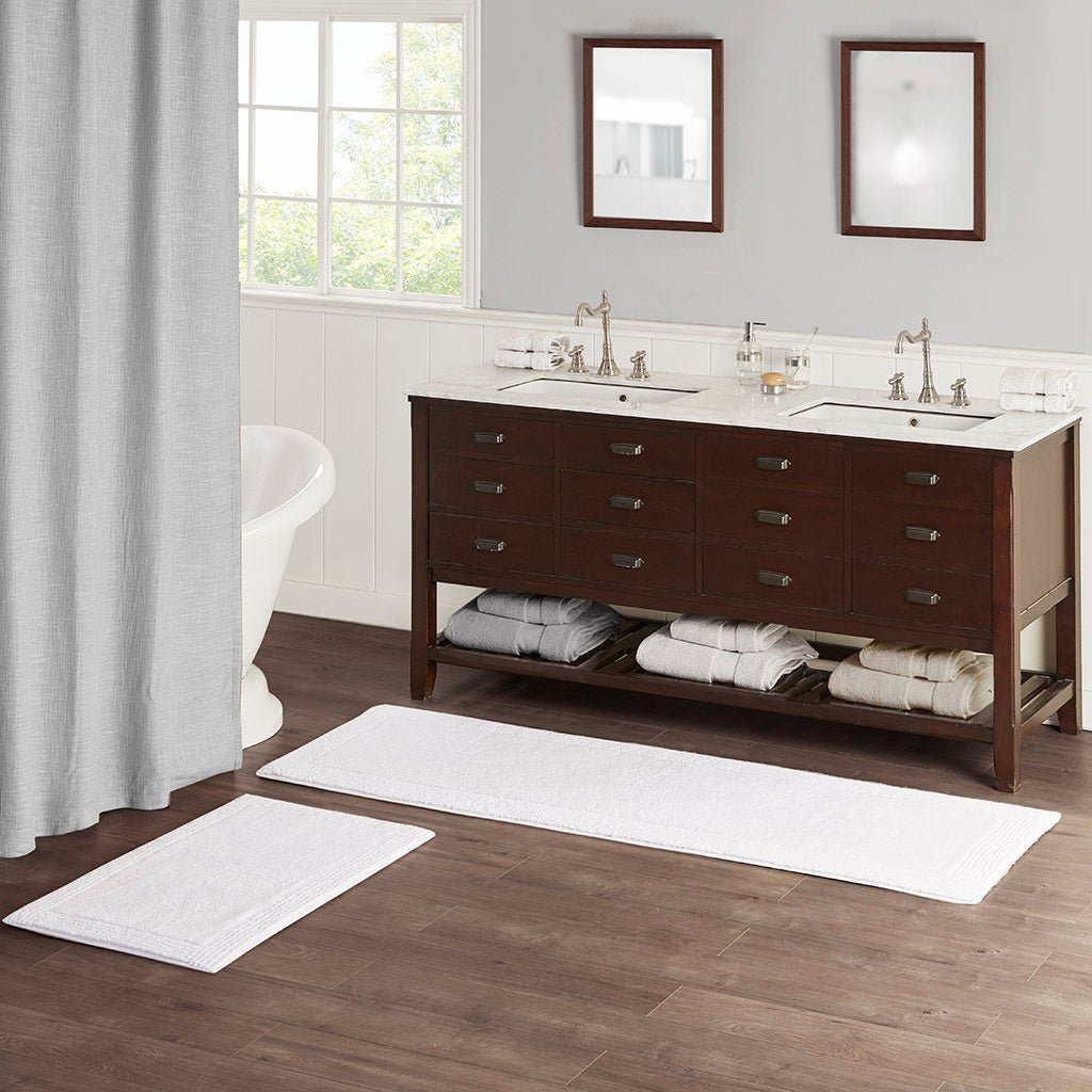 100% cotton tufted 3000 gsm reversible bath rug - Tuesday Morning - Bathroom Rugs