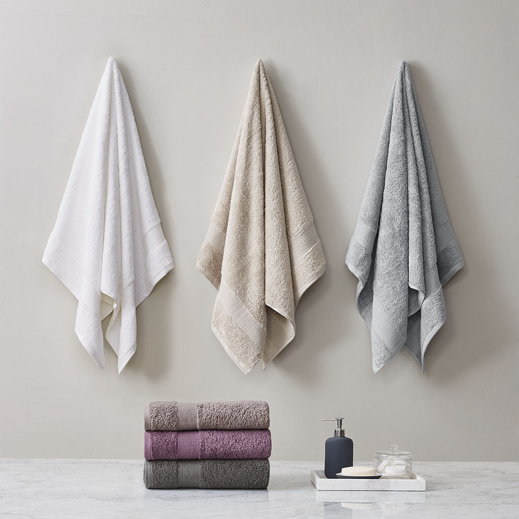 100% egyptian cotton 6 piece towel set