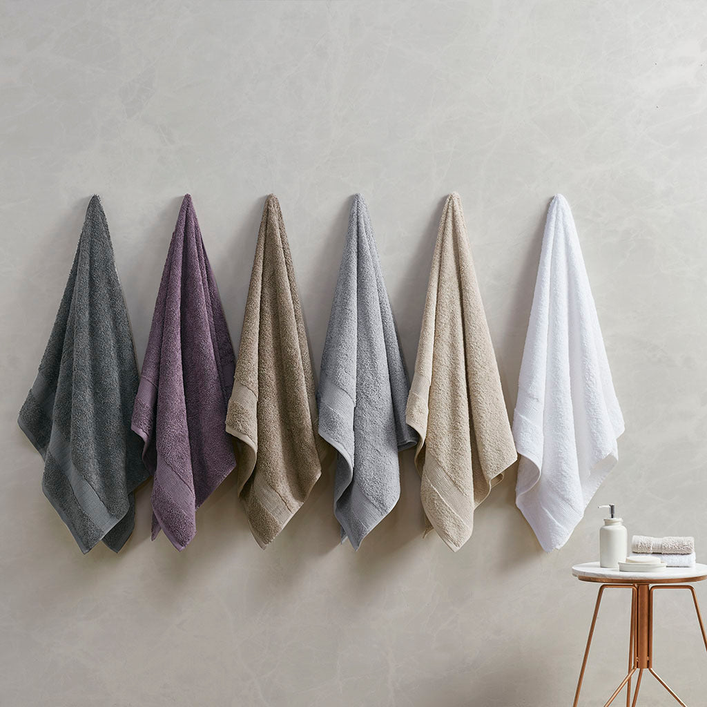100% egyptian cotton 6 piece towel set