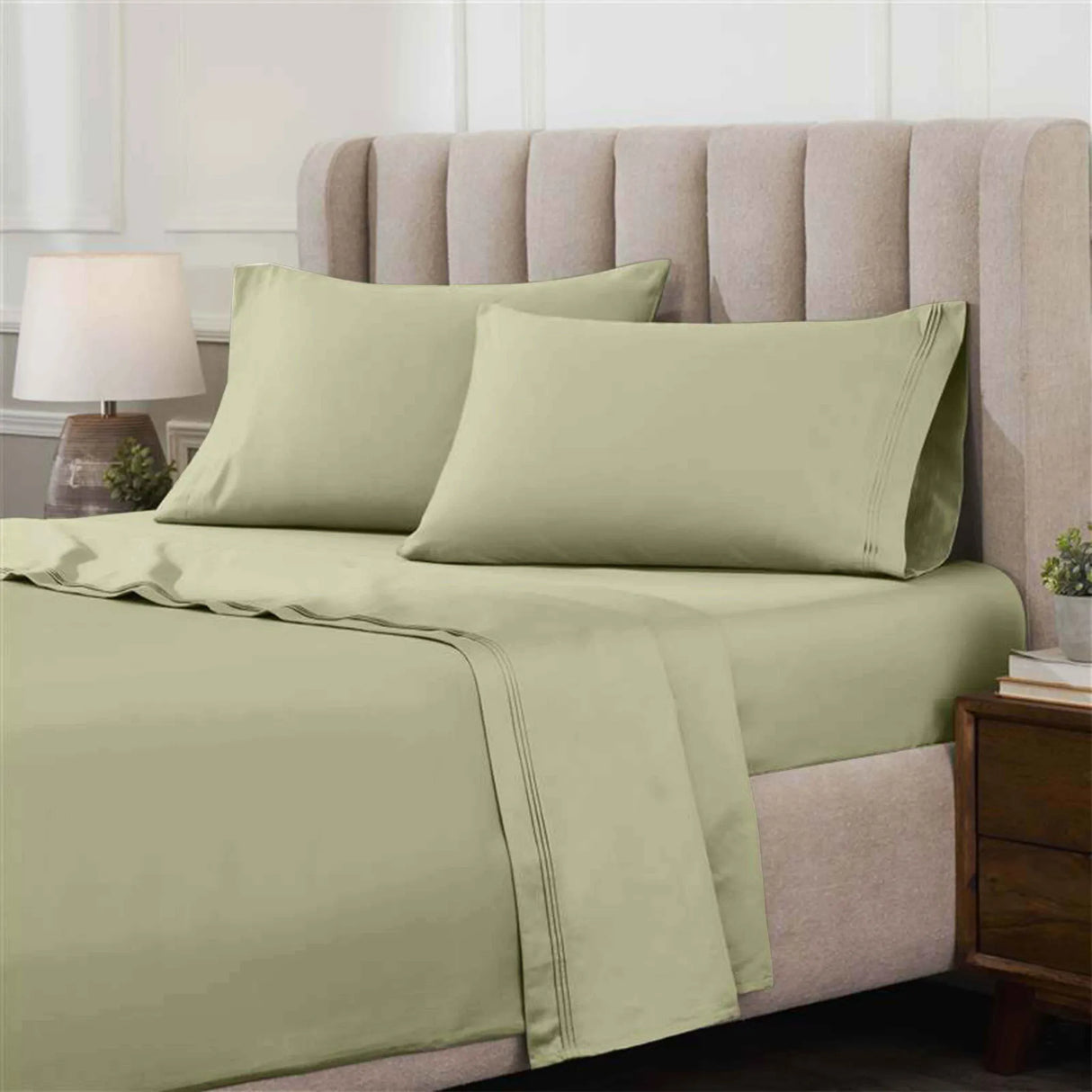 Egyptian Cotton Sateen Sheet Set 1000 Thread Count - Egyptian Cotton Sheet Set by Superior Brand