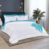 1000 Thread Count Egyptian Cotton Embroidered Duvet Cover Set - Egyptian Cotton Duvet Cover Set by Superior