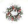 Snow Mixed Pine Berry Wreath 20" Diameter