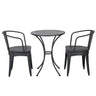 Ambrosia - 3 Piece Bistro Set With Leaf Motifs Top And Seat