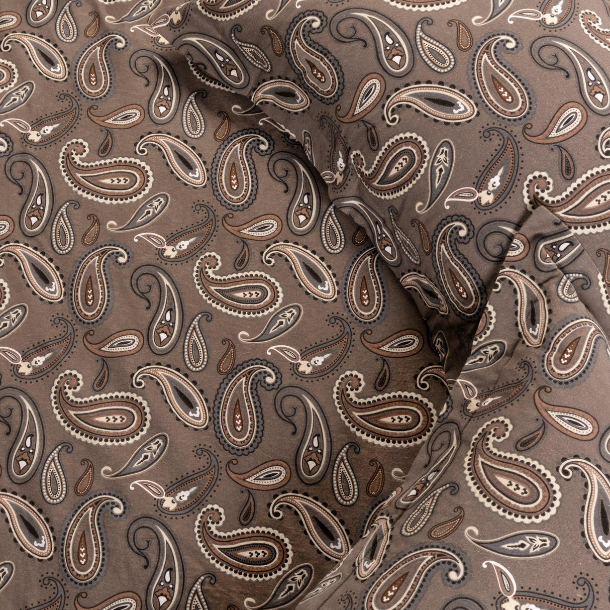 100% Cotton Flannel Paisley Luxury Duvet Cover Set - Duvet Cover Set by Superior Brand