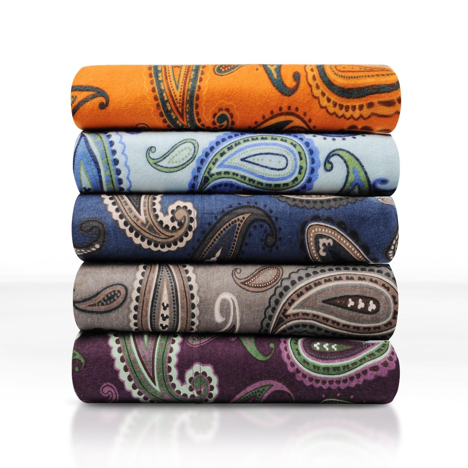 100%-Cotton-Flannel-Vintage-Paisley-Pillowcase-Set-Pillowcases