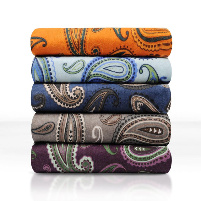 100% Cotton Flannel Vintage Paisley Pillowcase Set - Pillowcases by Superior Brand