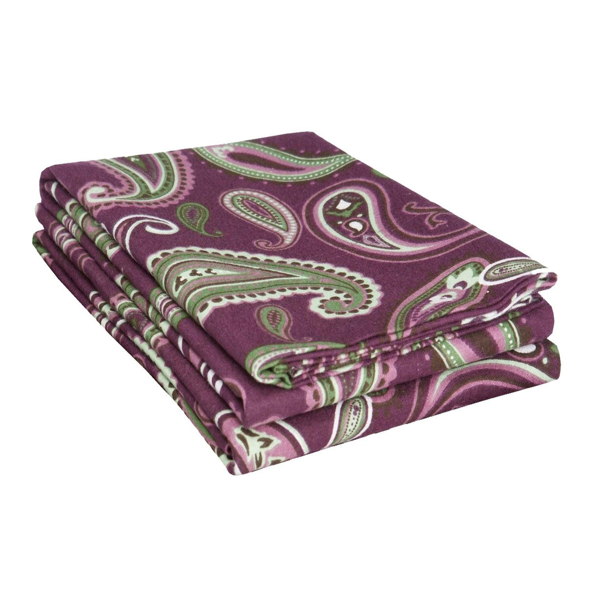 100% Cotton Flannel Vintage Paisley Pillowcase Set - Pillowcases by Superior Brand