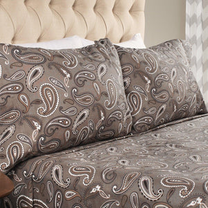 100% Cotton Flannel Vintage Paisley Pillowcase Set - Pillowcases by Superior Brand