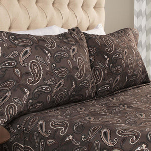 100% Cotton Flannel Vintage Paisley Pillowcase Set - Pillowcases by Superior Brand