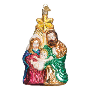 Holy Family With Star Christmas Ornament