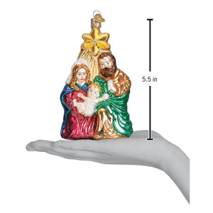 Holy Family With Star Christmas Ornament