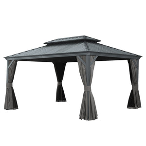 12' X 14' Hardtop Gazebo With Drainage System