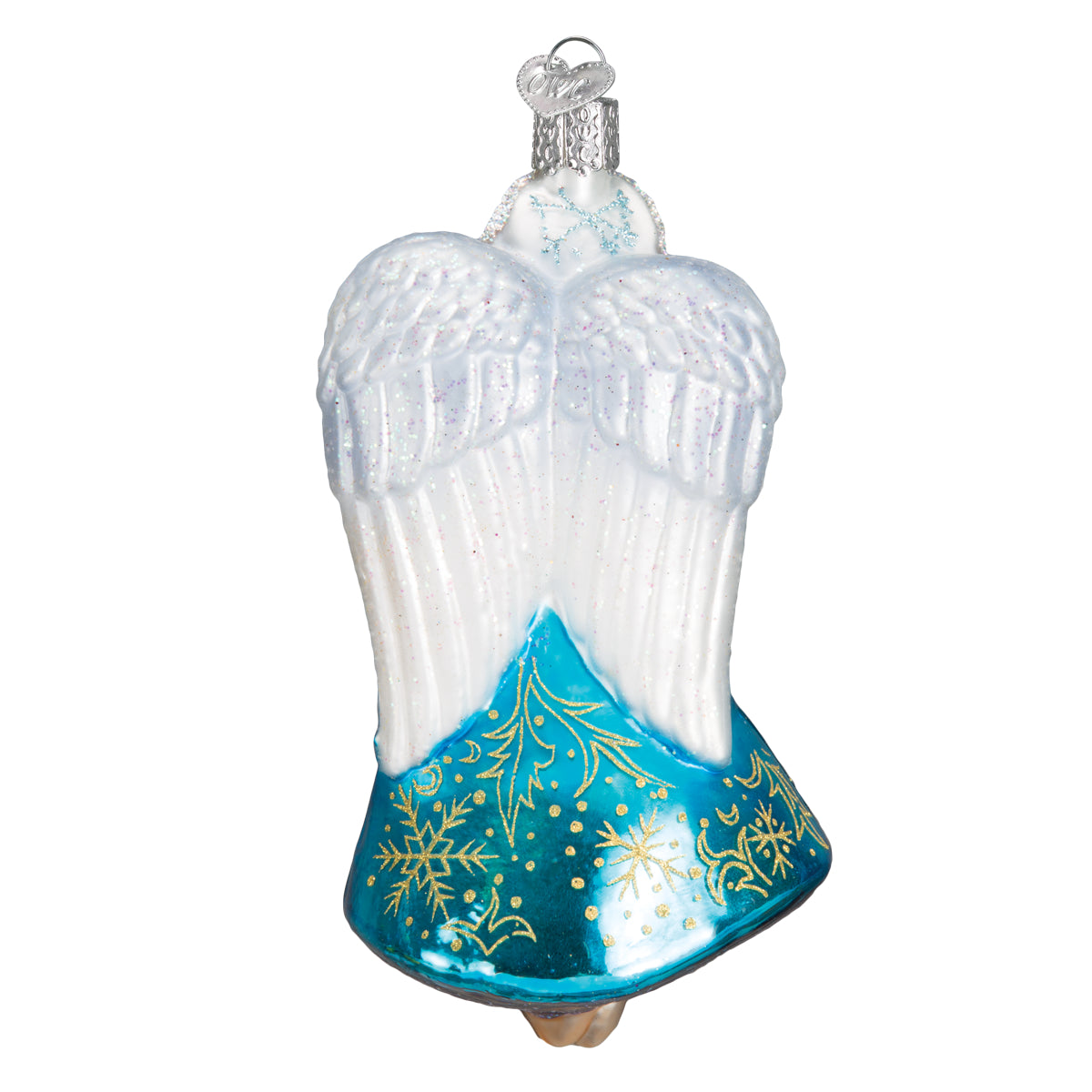 Glistening Snowflake Angel Christmas Ornament