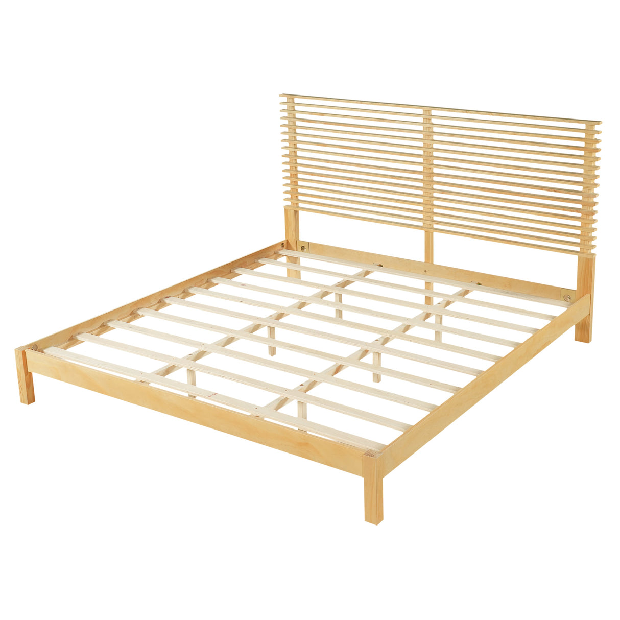Premium Solid Wood King Size Bed Frame with Headboard
