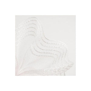10.25" Drift Border Mesh Ribbon: White (10 Yards)