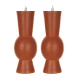10.25" Orange Simplux Designer LED Candle with remote (Set of 2) - Tuesday Morning - Candles