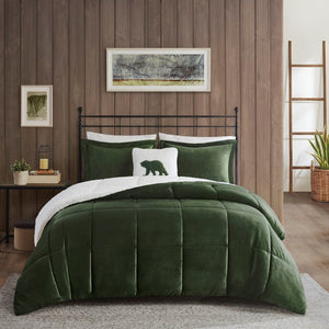 King Plush to Sherpa Down Alternative Comforter Set