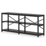 Console Table With X Back Design, Extra Long Storage