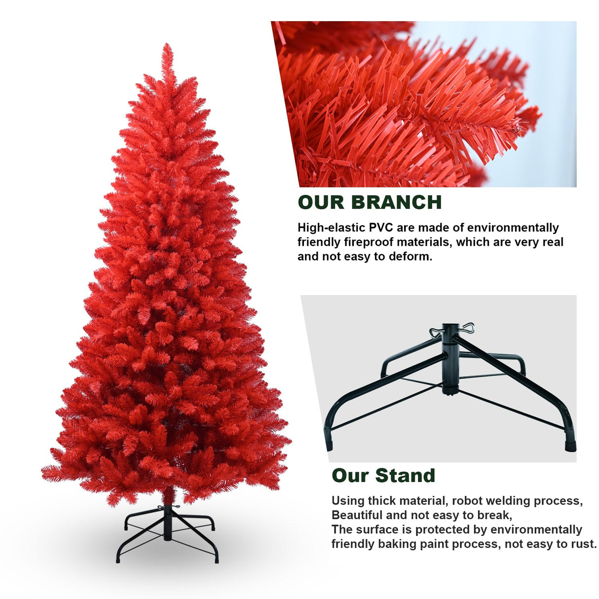 All-Red 4FT Christmas Tree