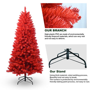 All-Red 4FT Christmas Tree