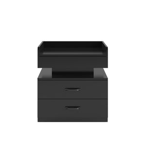 1 Set Nightstand with Adjustable LED Strip Light