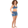 Level Six Women's Cove Reversible Shorts - Medium DoveInk Confetti