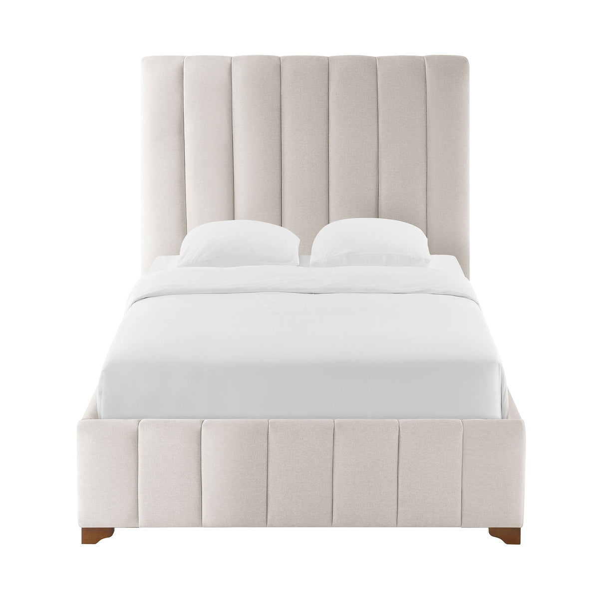 The Upholstered Wingback Bed – A Refined Union of Contemporary Comfort and Architectural Elegance