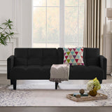 Velvet Futon Couch Convertible Folding Sofa Bed