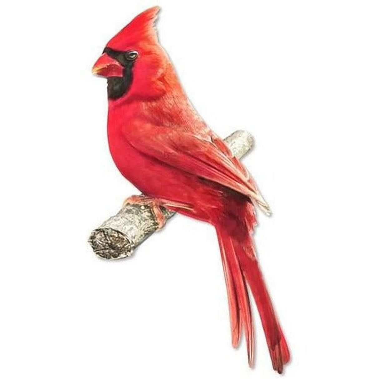 10.5" Metal Embossed Cardinal on Branch