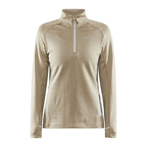 Craft Sportswear Women's Core Trim Thermal Midlayer Top - Small - Crock / Melange