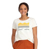 Topo Designs Women's Strata Map Tee - Large Natural