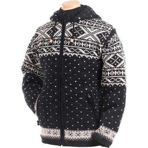 Lost Horizons Mens Moritz Wool Sweater - Black Natural XXL