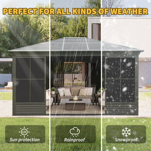 12x14FT Outdoor Sunroom Gazebo