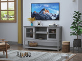 Sideboard Buffet Table with DoorsGrey