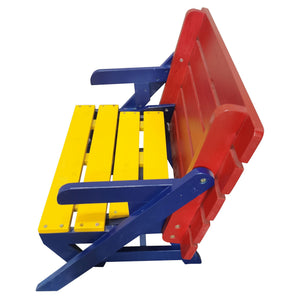 Kids Multi-Functional Arm Chair, Table With 2 Benches All-In-One Set