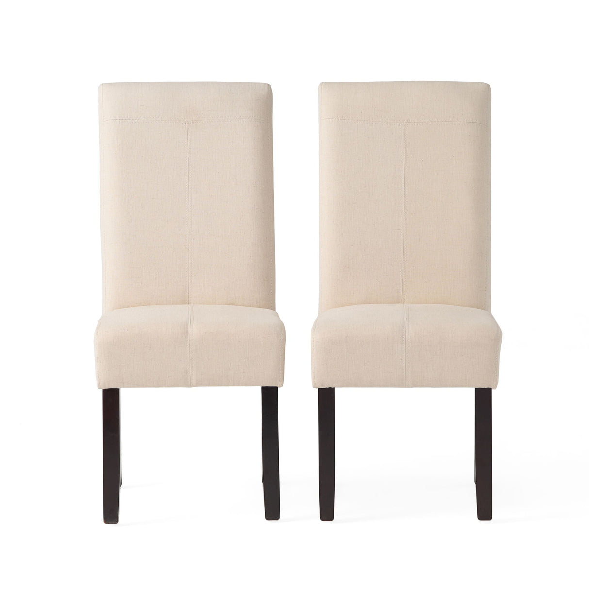 Pertica Dining Chair - Contemporary Design Wood Fabric Natural