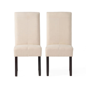 Pertica Dining Chair - Contemporary Design Wood Fabric Natural