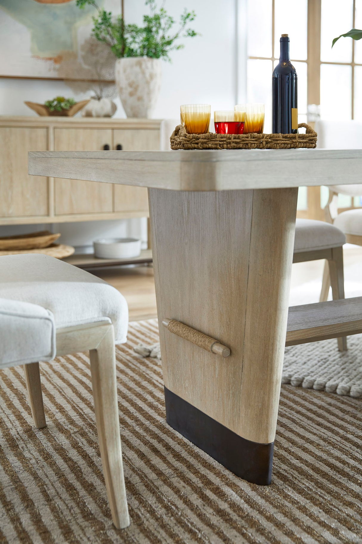 Sunset Cove - Trestle Dining Table - Sanibel Brown