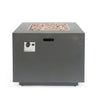 Outdoor Patio Gas Burning Fire Pit Table 50, 000 Btu, Square