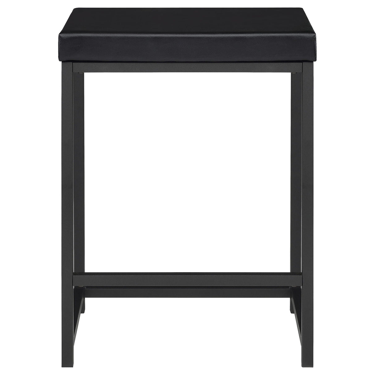 Klekner - 4 Piece Counter Height Table Set With Nesting Tables And Backless Stools - Charcoal