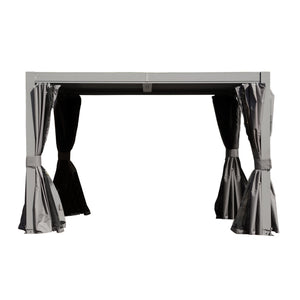 10x10 FT Outdoor Louvered Pergola with Adjustable Louvers