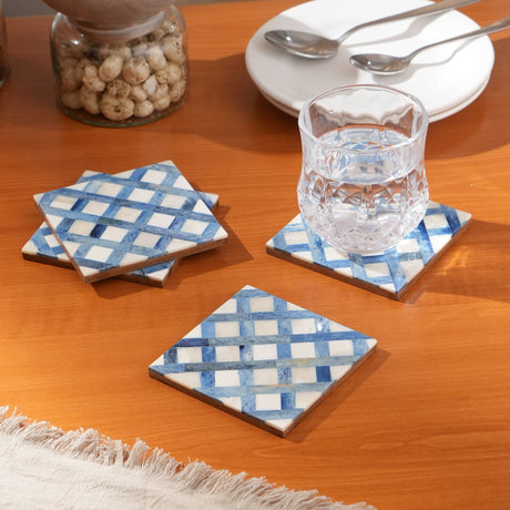 White/Blue-Dyed-Bone-Inlaid-Square-Coaster-Set-4x4'-