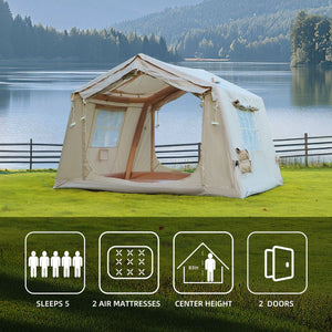 8 m² Inflatable Tents for Camping