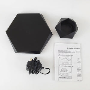 Magnetic Levitating Plant Pot – Rotating Floating Geometric Bonsai Planter Indoor
