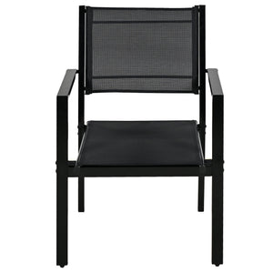6-Person Modern Steel Outdoor Dining Set